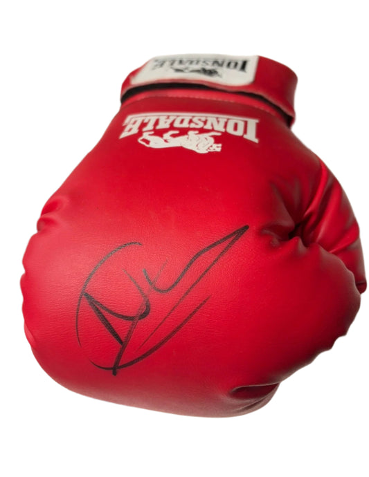 Nathan Cleverly 'Clev' Boxing World Champion Signed Red Lonsdale Boxing Glove + Cert