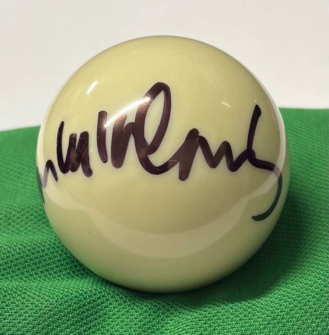 Alan McManus Two-Time Ranking Event Winner Signed WHITE Snooker Ball + Cert