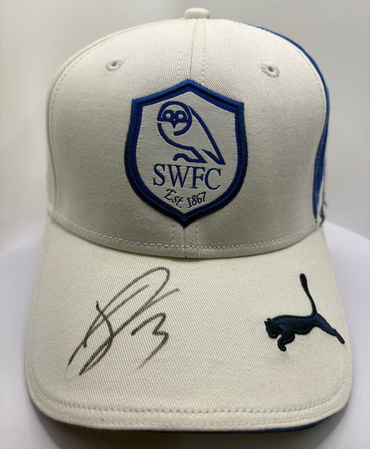 Réda Johnson- Sheffield Wednesday Signed SWFC Football Cap + Dealer COA