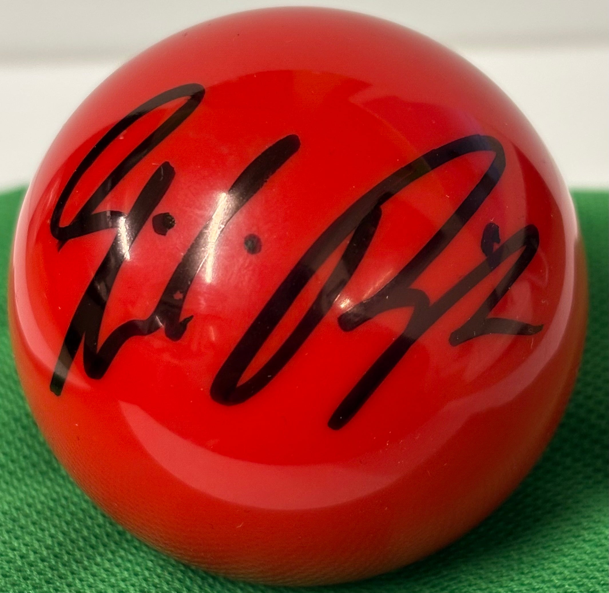 2015 World Snooker Champion Stuart Bingham Signed Red 2’’ Snooker Ball ...