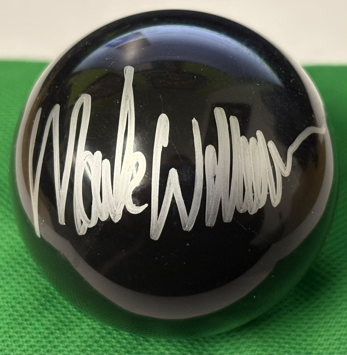 Mark Williams Three-Time World Snooker Champion Signed Black Snooker Ball + COA