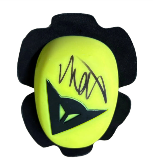 Valentino Rossi MotoGP World Champion Signed Dainese Knee Slider + Dealer COA