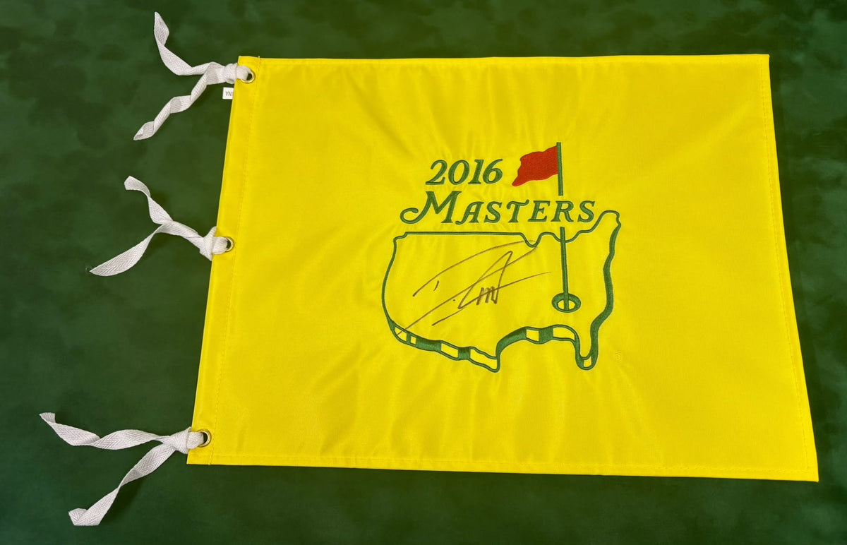 Danny Willett European Tour Golfer & 2016 Masters Champion Signed Pin Flag + COA