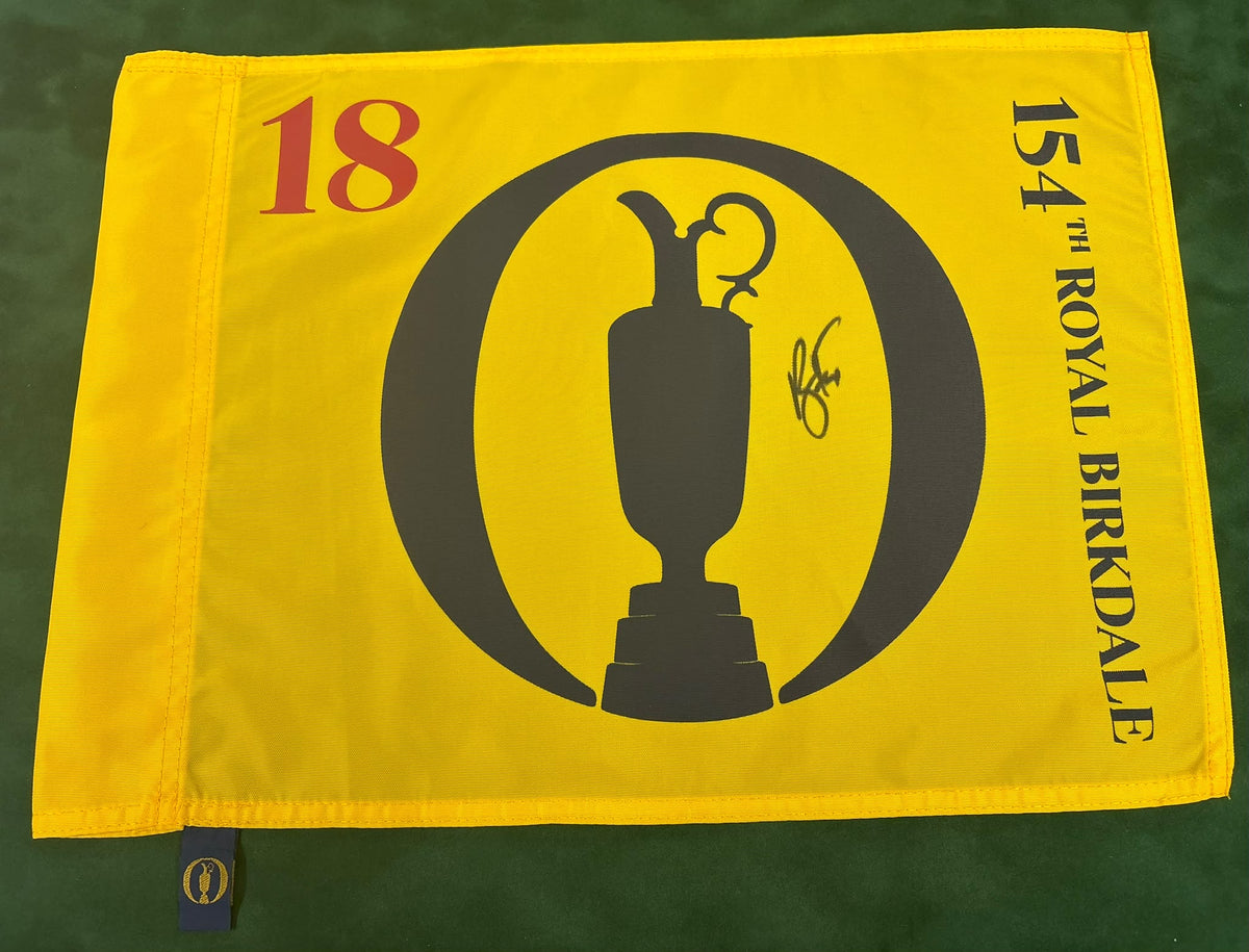 Ryan Fox Major Golf Champion Signed 154th Open @ Royal Birkdale Pin Flag + Cert