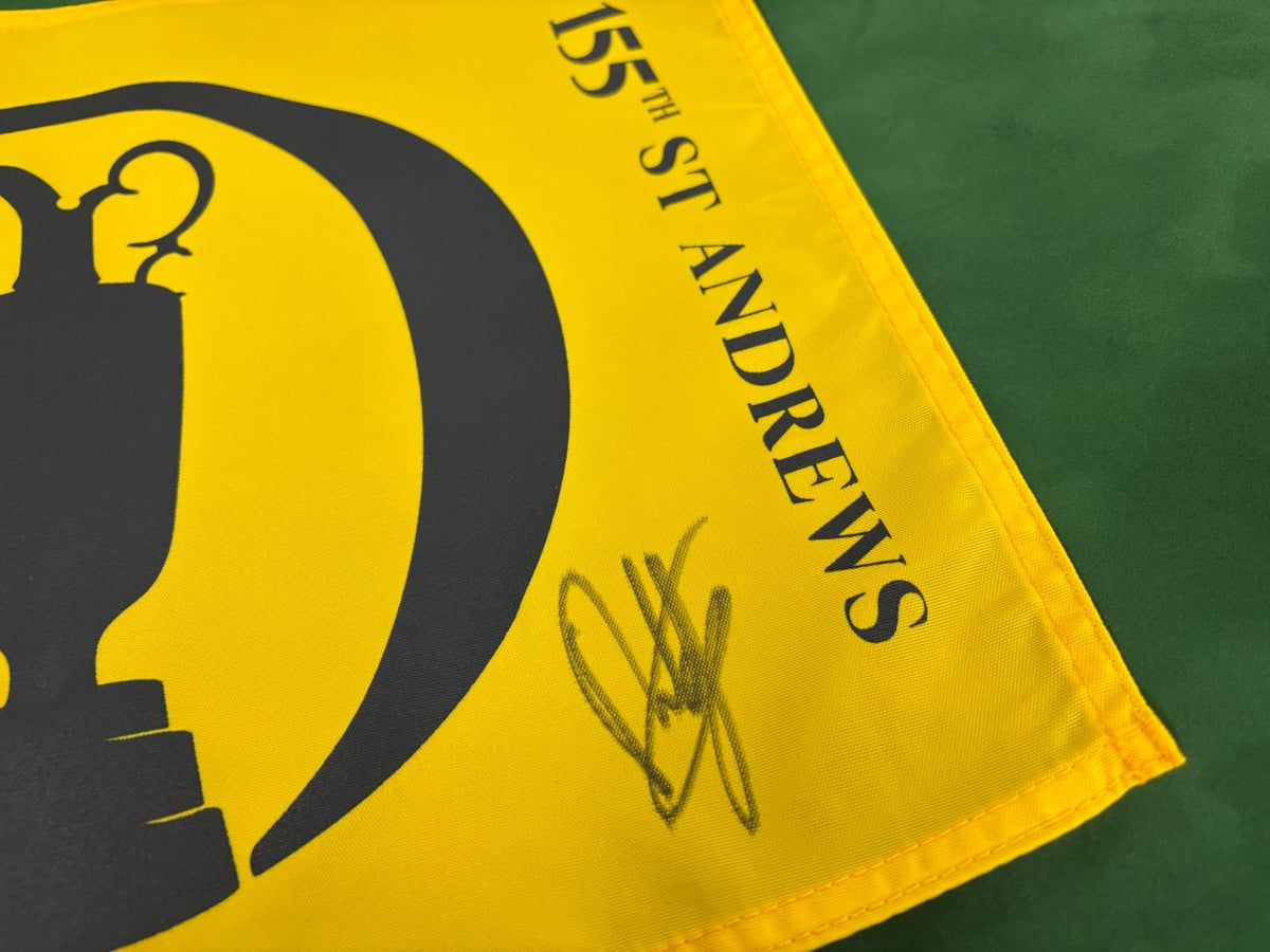 Francesco Molinari 2018 Open Champion Signed 155th @ Andrews Golf Flag + Cert