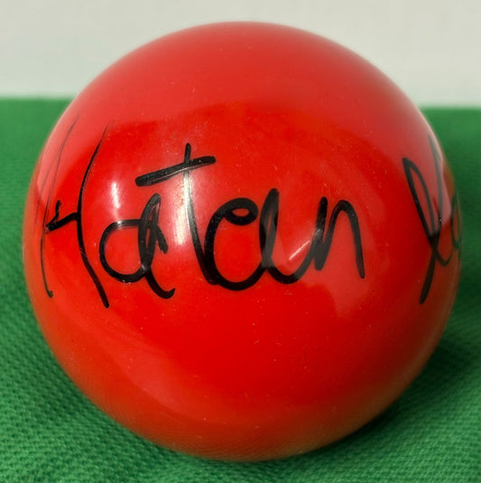 2024 African Championship Winner Hatem Yassen Signed Red Snooker Ball + COA