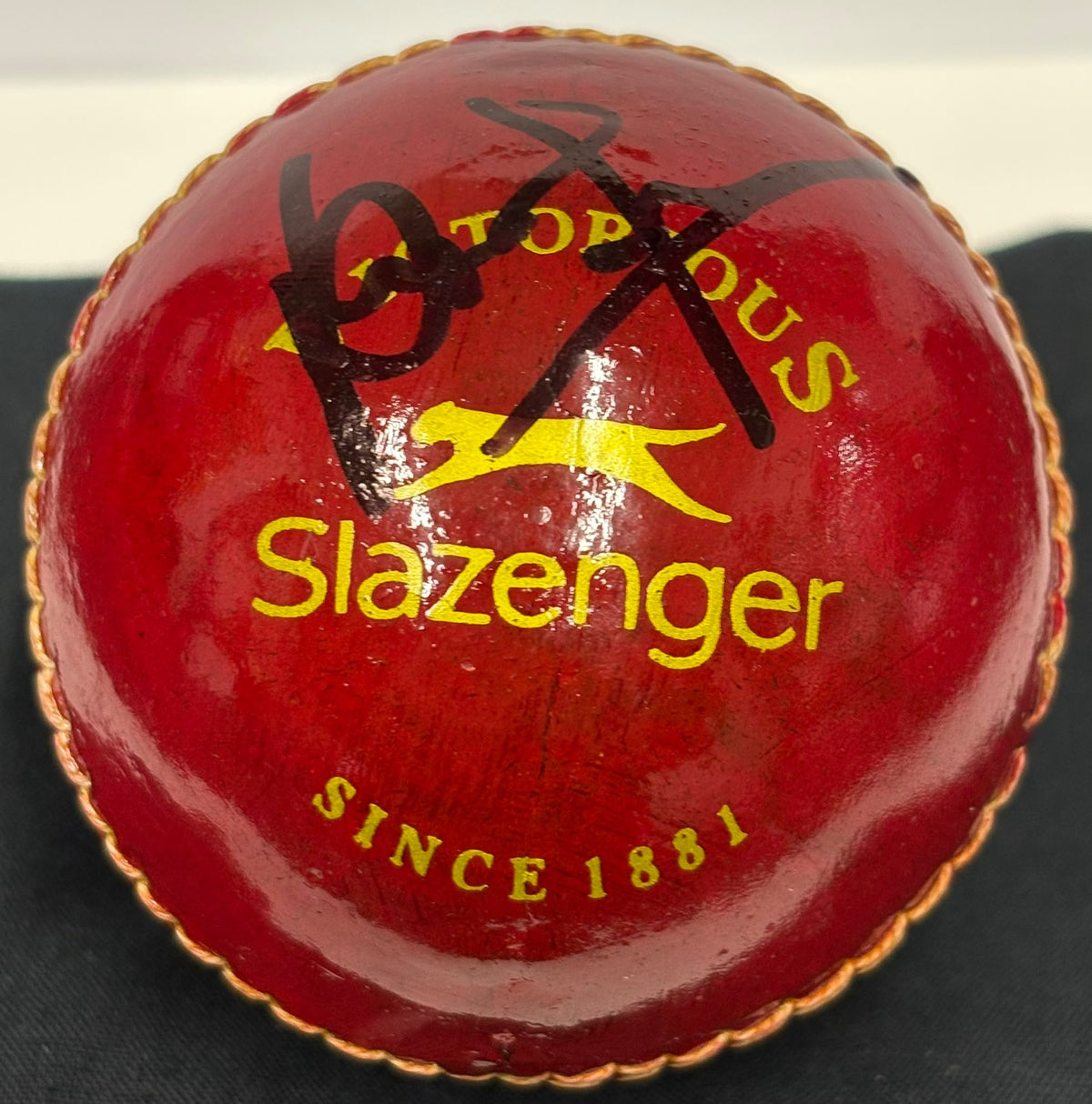 Brian Lara West Indies Cricket Legend & Star Batsmen Signed Red Ball + COA