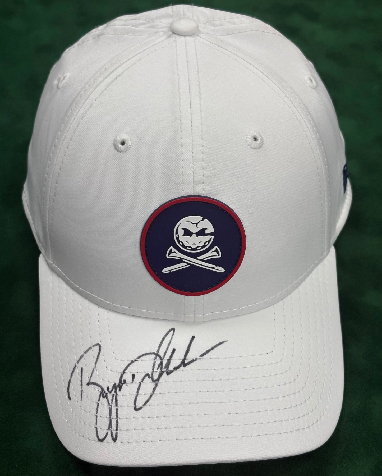 LIV Golfer Bryson DeChambeau Signed Crushers GC White Golf Cap + COA