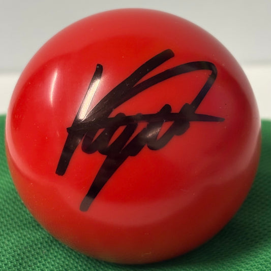 2024 World Snooker Champion Kyren Wilson Signed Red Snooker Ball + Dealer COA