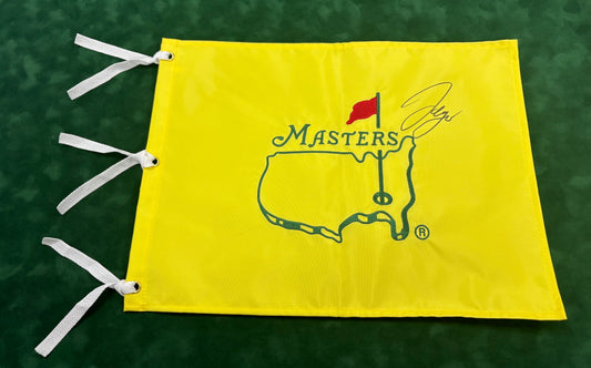 2017 Champion Sergio Garcia Signed Undated Masters Flag + Cert