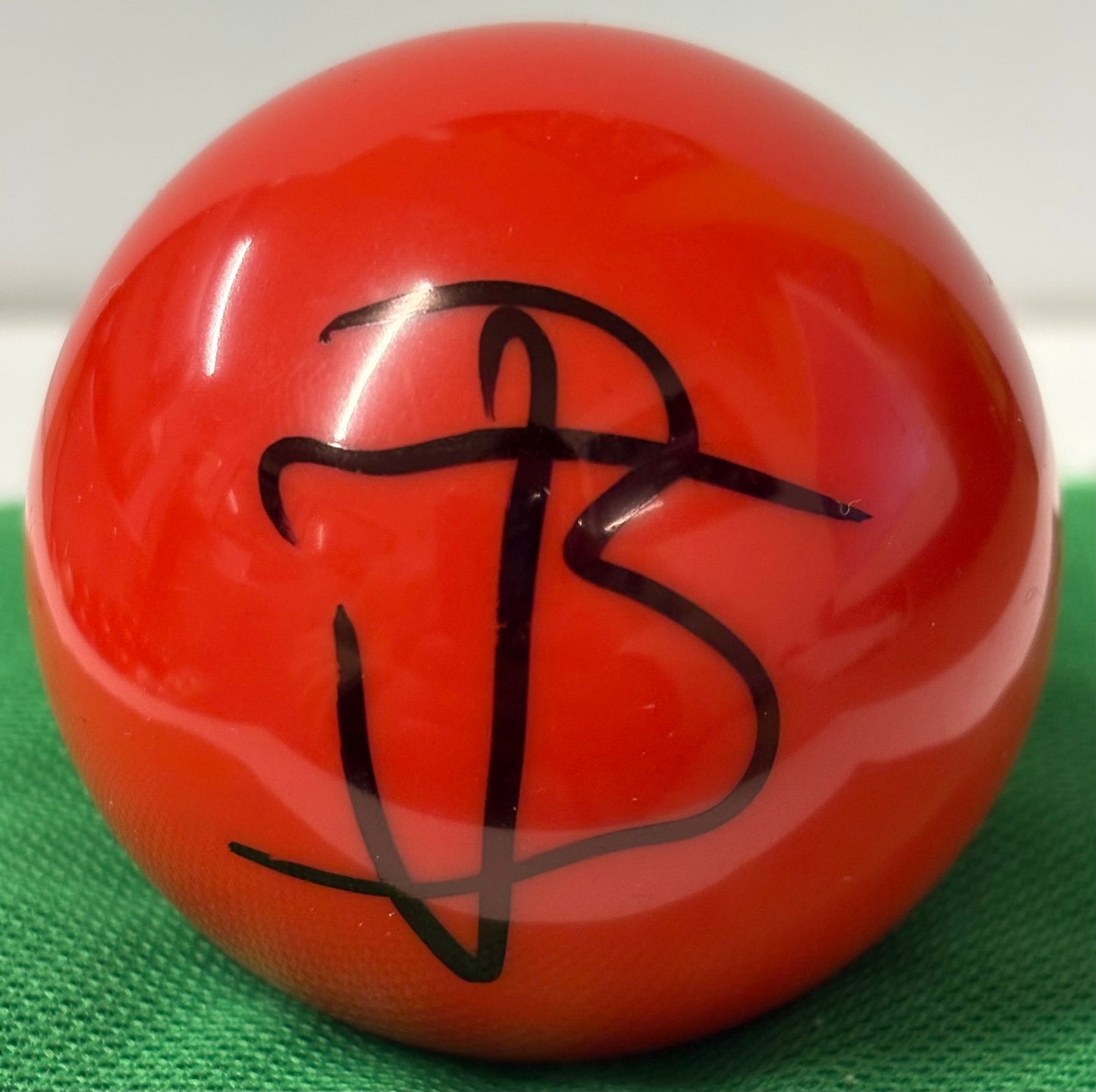 Belgian Snooker Player Ben Mertens Signed Red Snooker Ball + COA