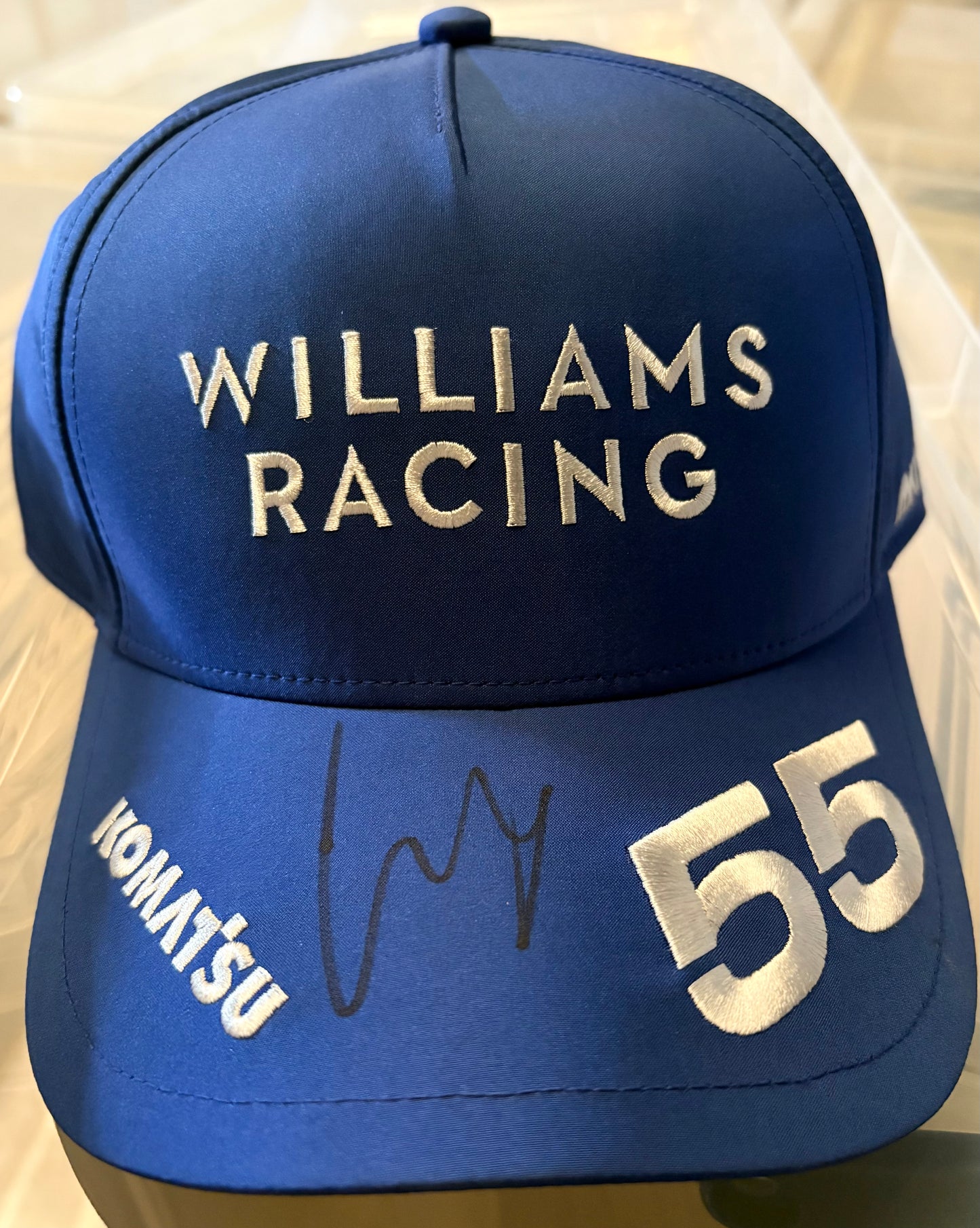 Carlos Sainz Jr. #55 Williams Formula One Driver Signed Puma F1 Cap + Dealer COA