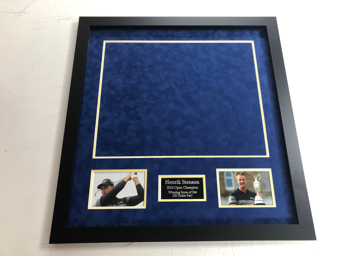 Premium Frame Kit - 2016 Open at Royal Troon Golf Flag (Henrik Stenson Won)