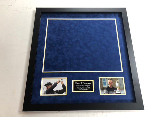Premium Frame Kit - 2016 Open at Royal Troon Golf Flag (Henrik Stenson Won)