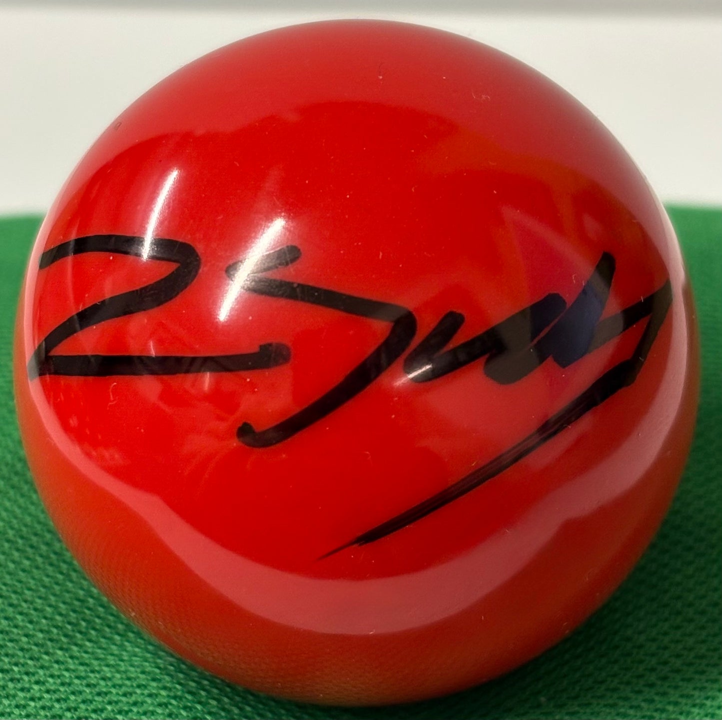 World Snooker Tour Player Zak Surety Signed Red 2’’ Size Snooker Ball + COA