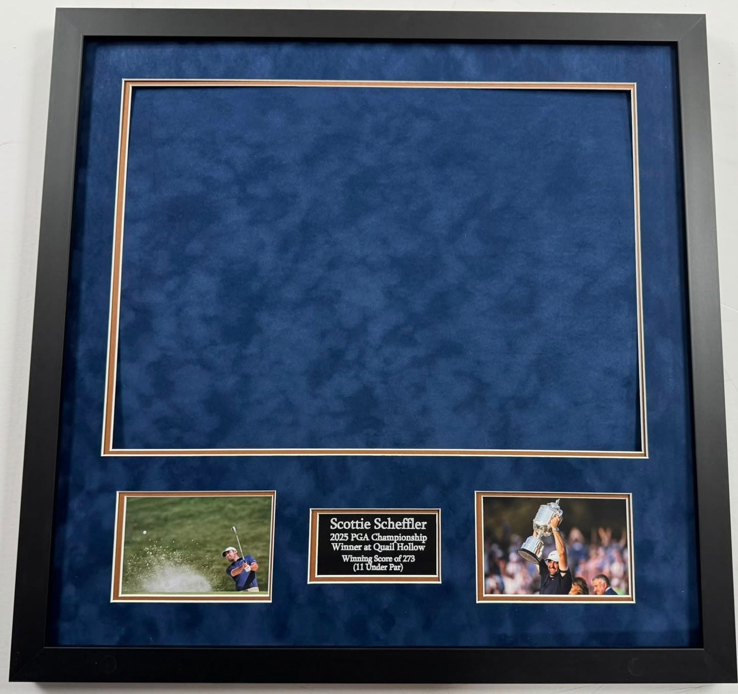 Premium Golf Flag Framing Kit for Scottie Scheffler 2025 PGA Championship Golf Flag