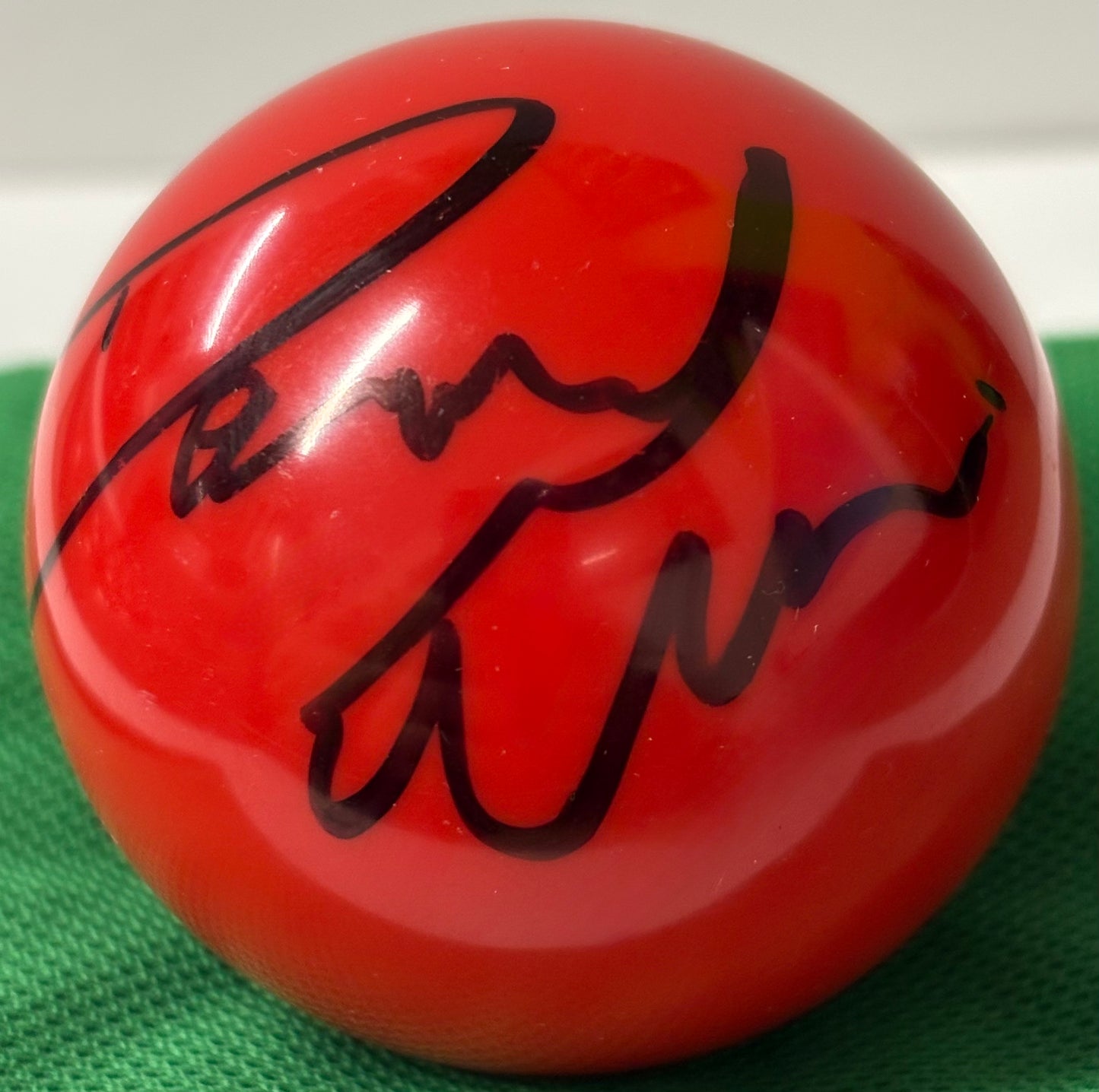 Welsh Snooker Player Daniel Wells Signed Red Snooker Ball + COA