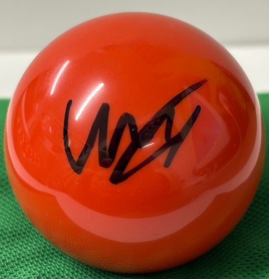 World Snooker Tour Player Umut Dikme Signed Red Snooker Ball + Cert
