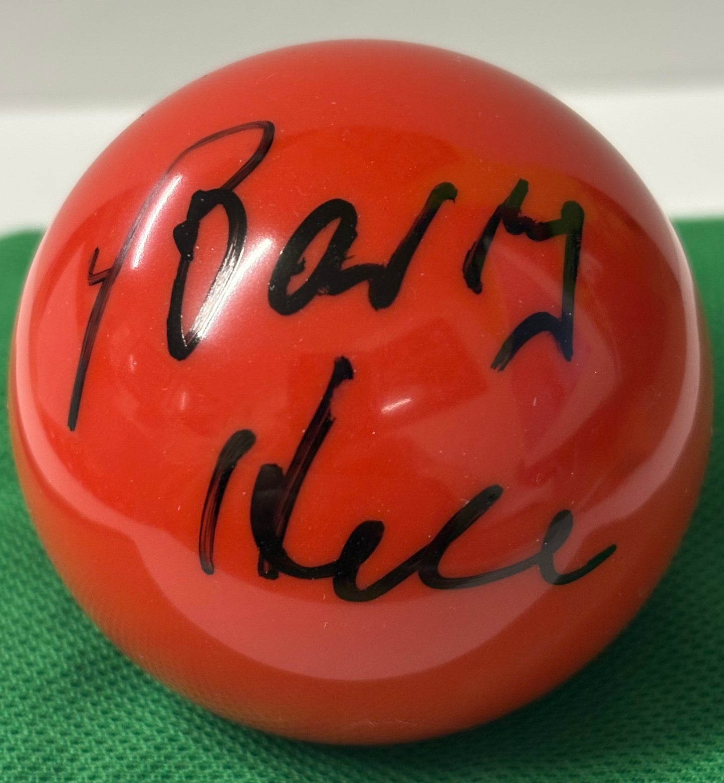 Founder & President of Matchroom Sport Barry Hearn Signed Red Snooker Ball + Cert