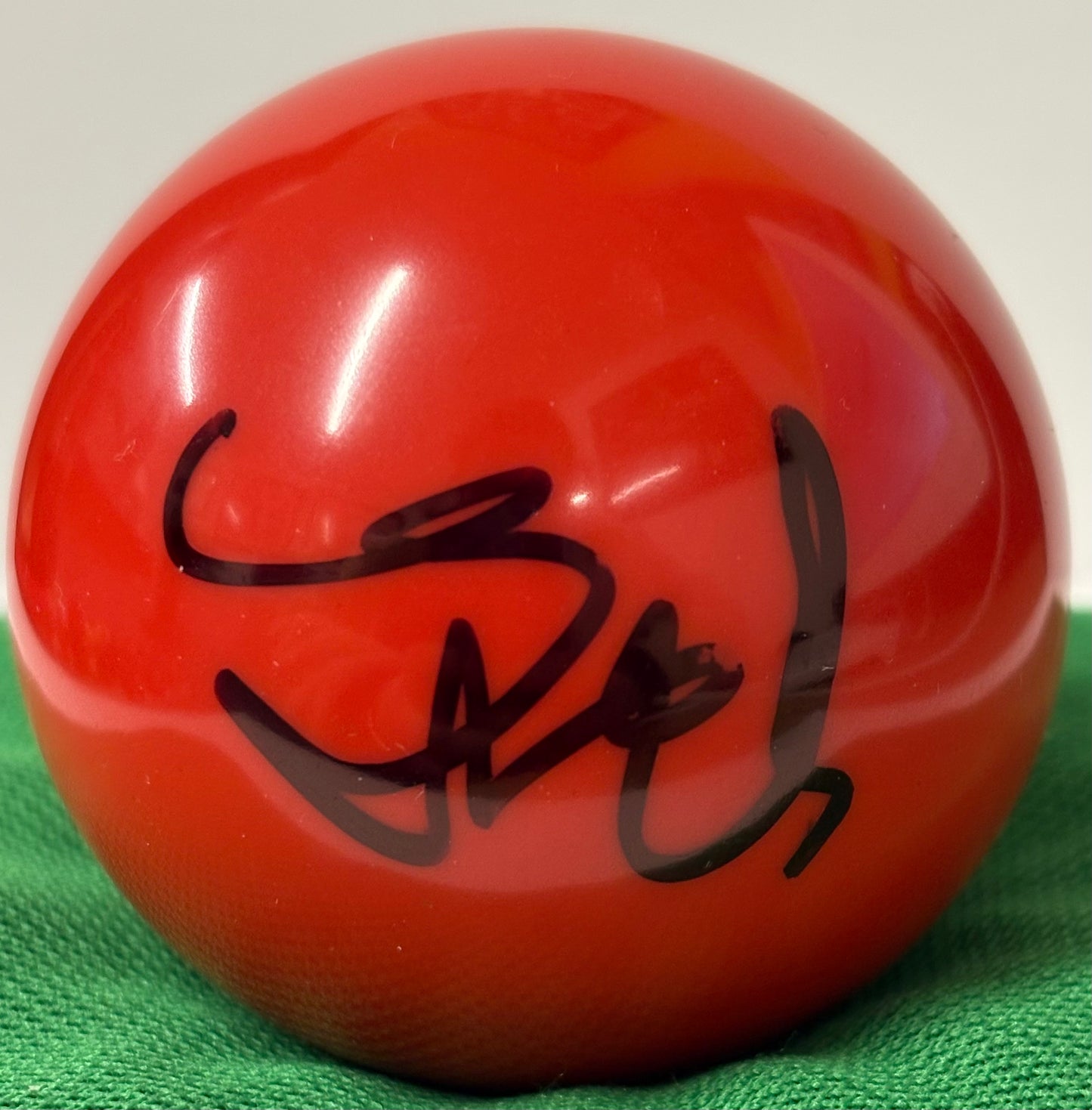 World Snooker Tour Player Xu Si Signed Red Snooker Ball + COA