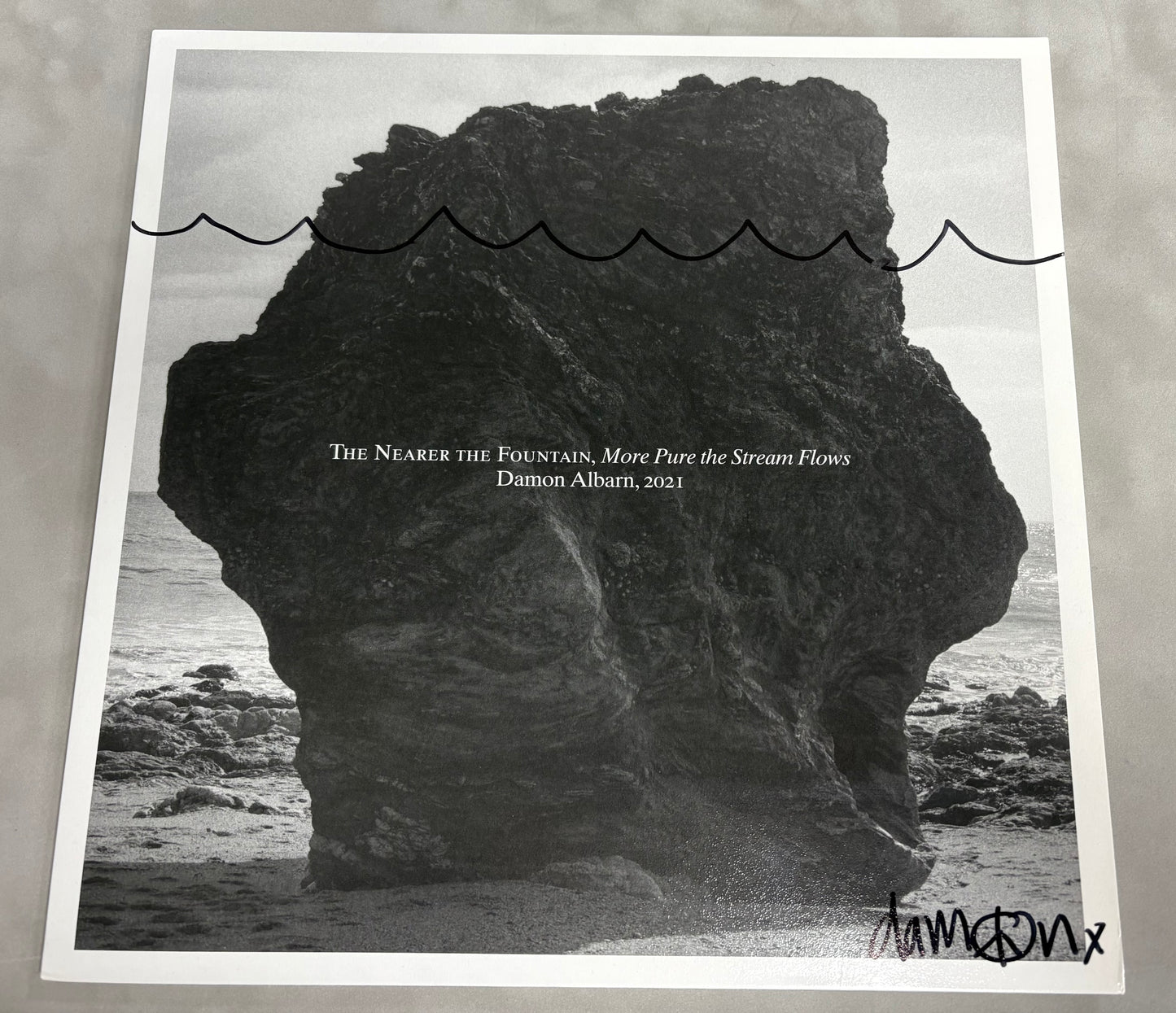 Damon Albarn Signed The Nearer the Fountain, More Pure the Stream Flows 12'' Vinyl with COA (1)