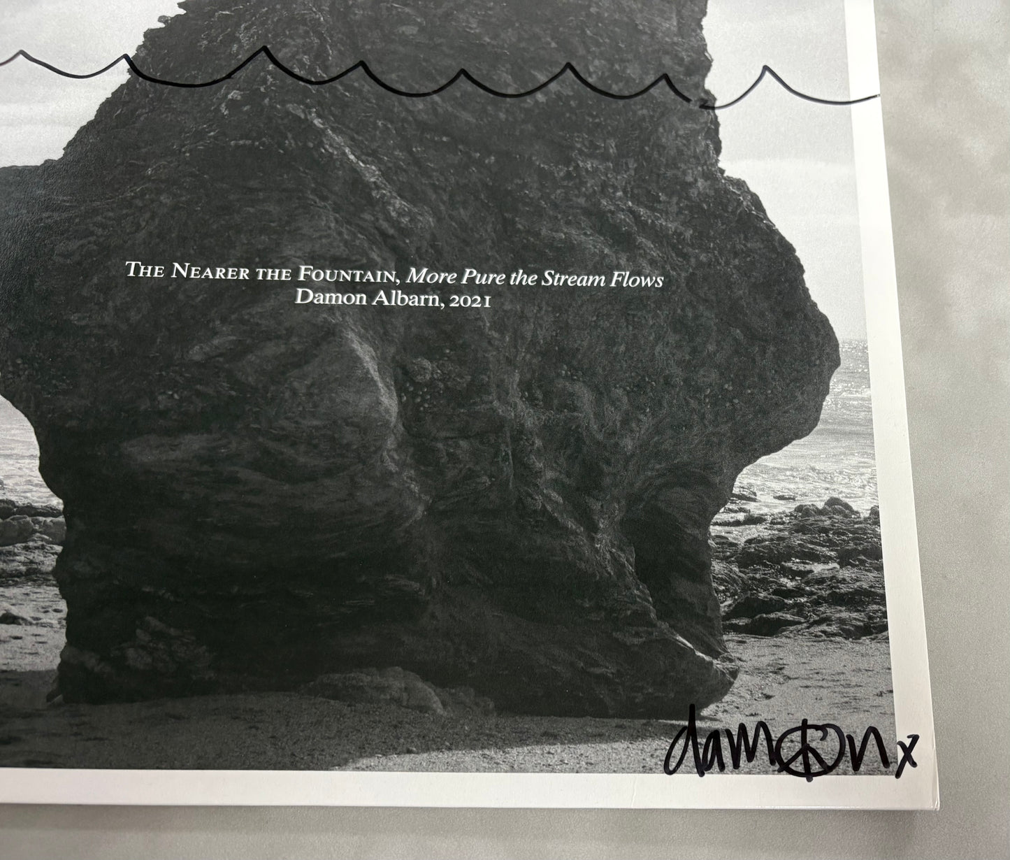 Damon Albarn Signed The Nearer the Fountain, More Pure the Stream Flows 12'' Vinyl with COA (1)