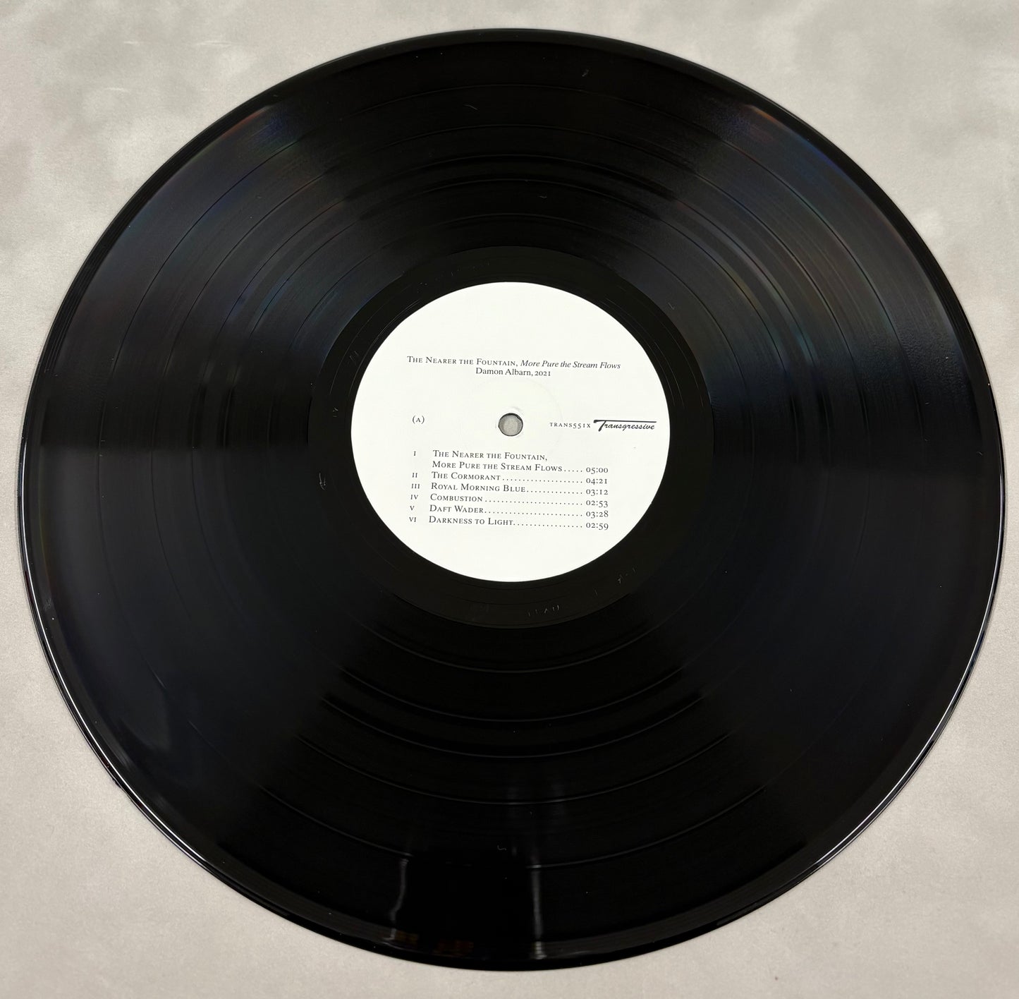 Damon Albarn Signed The Nearer the Fountain, More Pure the Stream Flows 12'' Vinyl with COA (1)