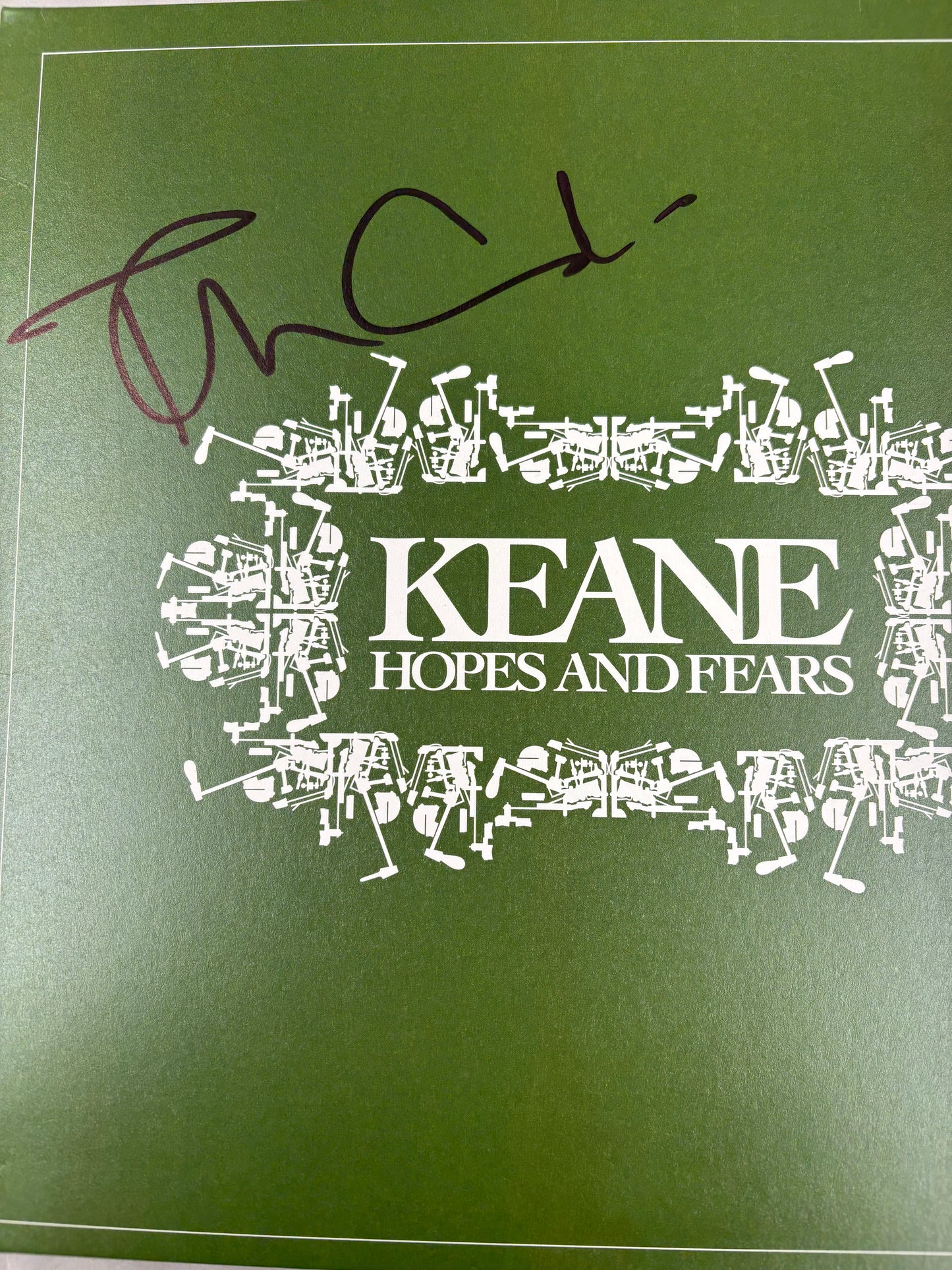 Tom Chaplin 'Keane' Signed Hopes and Fears 12'' Vinyl with COA (1)