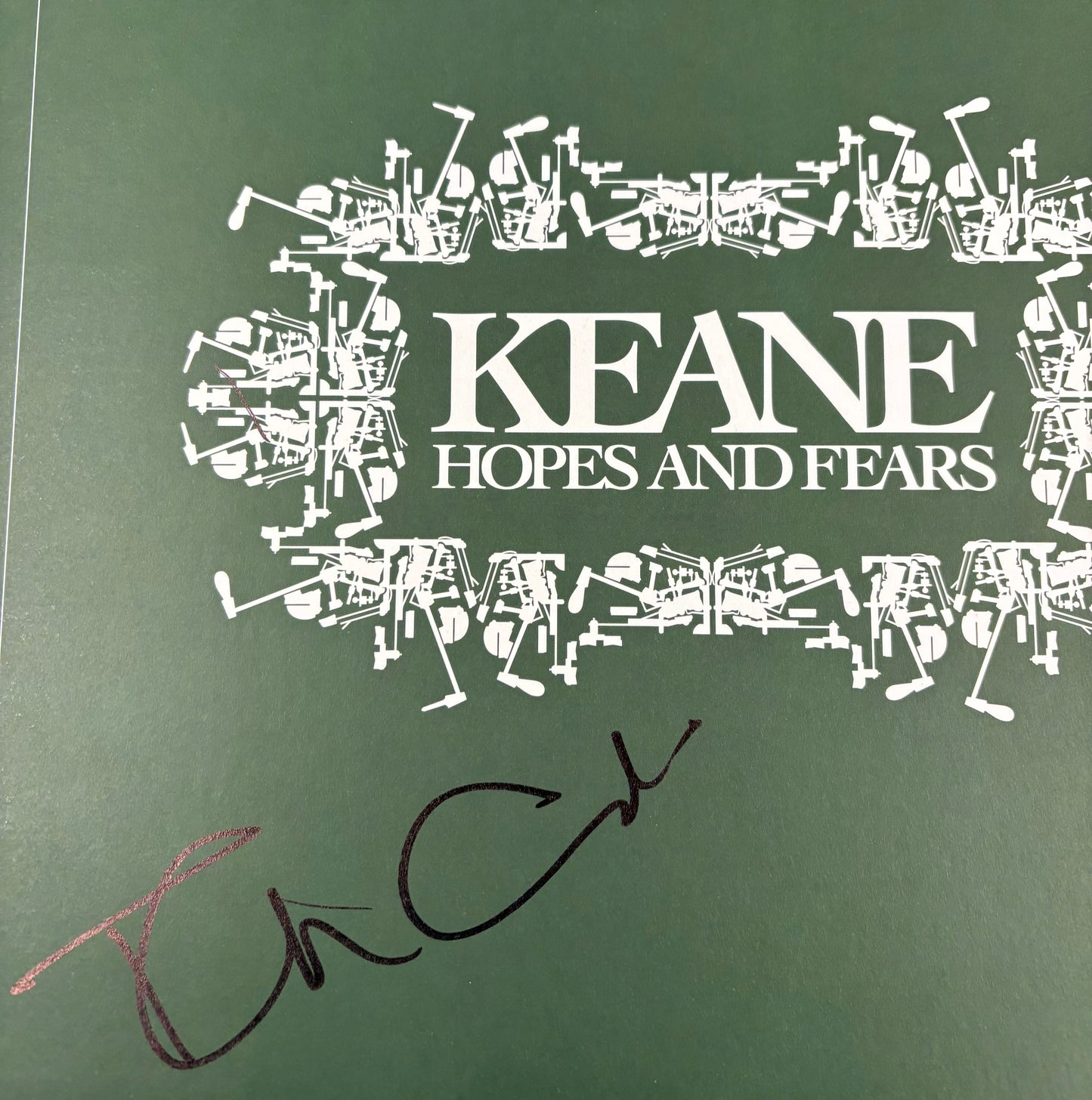 Tom Chaplin 'Keane' Signed Hopes and Fears 12'' Vinyl with COA (2)