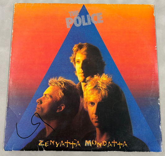 Sting 'The Police' Signed Zenyatta Mondatta 12'' Vinyl with COA