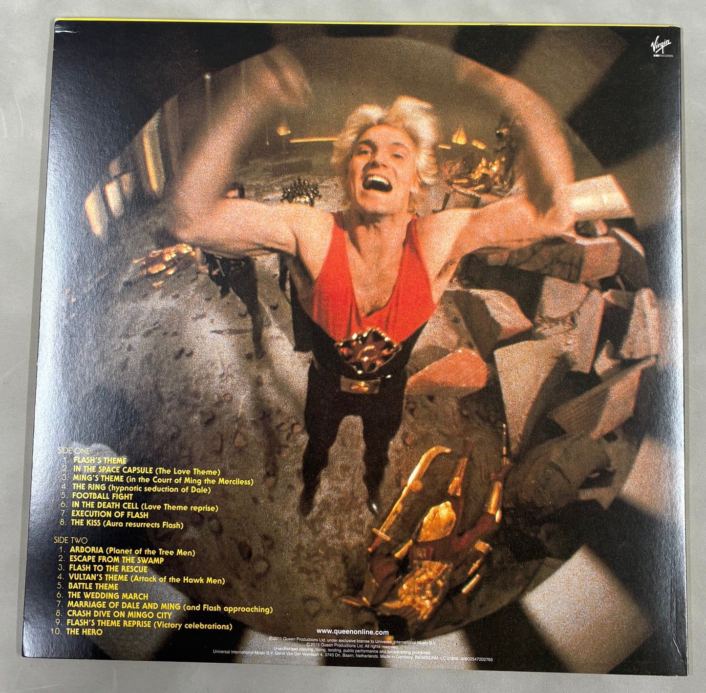 Roger Taylor 'Queen' Signed Flash Gordon 12'' Vinyl with COA