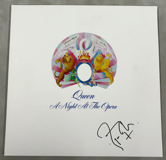 Roger Taylor 'Queen' Signed A Night At The Opera 12'' Vinyl with COA