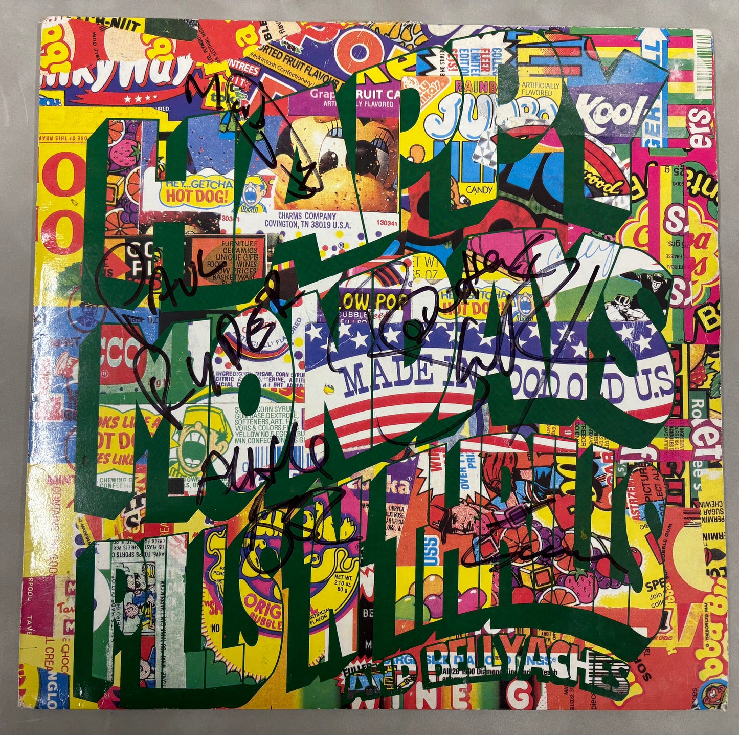 Happy Mondays Band Signed Pills ‘N’ Thrills And Bellyaches 12'' Vinyl with COA