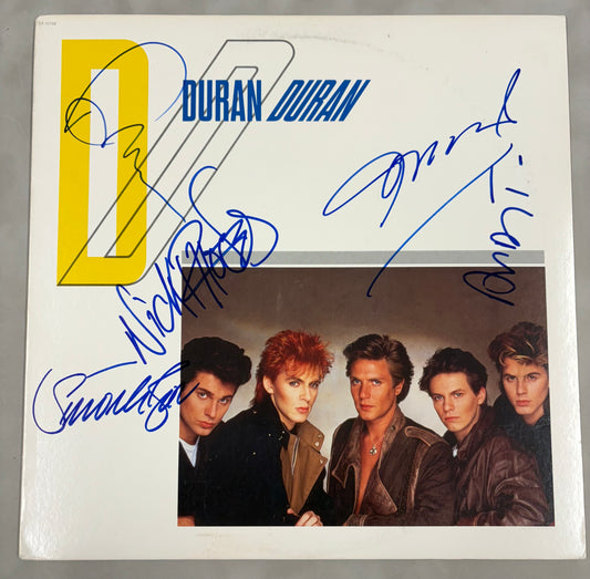 Duran Duran & Roger Taylor Signed Self-Titled 12'' Vinyl with COA