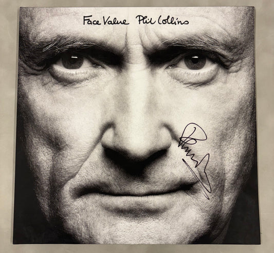 Phil Collins Signed Face Value 12'' Vinyl with COA