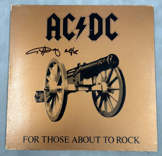 Angus Young 'AC/DC' Signed For Those About to Rock (We Salute You) 12'' Vinyl with COA