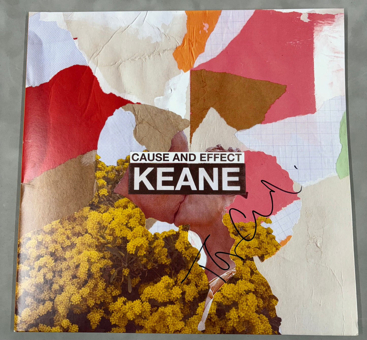 Tom Chaplin 'Keane' Signed Cause and Effect 12'' Vinyl with COA