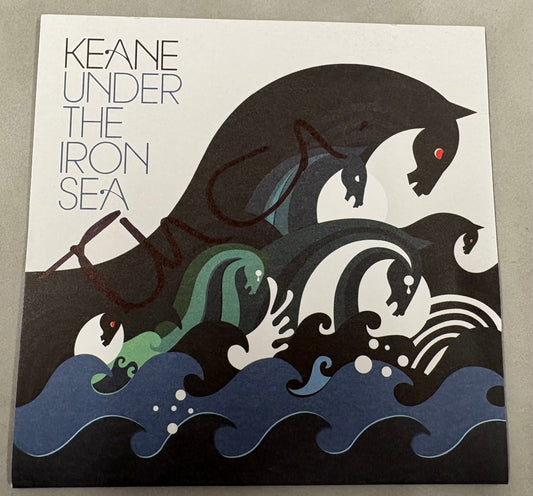 Tom Chaplin 'Keane' Signed 'Under The Iron Sea' CD Cover with COA