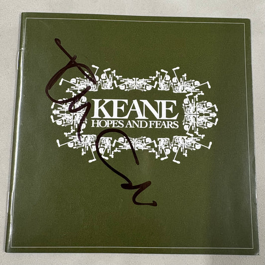 Tom Chaplin 'Keane' Signed 'Hopes and Fears' CD Cover with COA