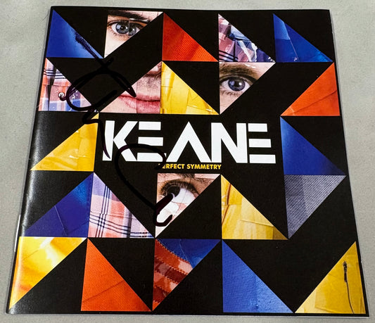 Tom Chaplin 'Keane' Signed 'Perfect Symmetry' CD Cover with COA