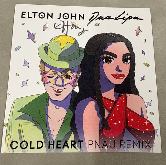 Elton John Signed 'Cold Heart Pnau Remix' CD Cover with COA