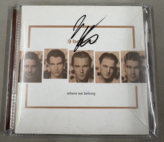 Ronan Keating 'Boyzone' Signed CD Cover 'Where We Belong' with COA