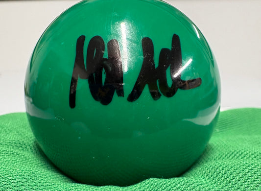 Mark Allen Signed GREEN Snooker Ball + Dealer COA