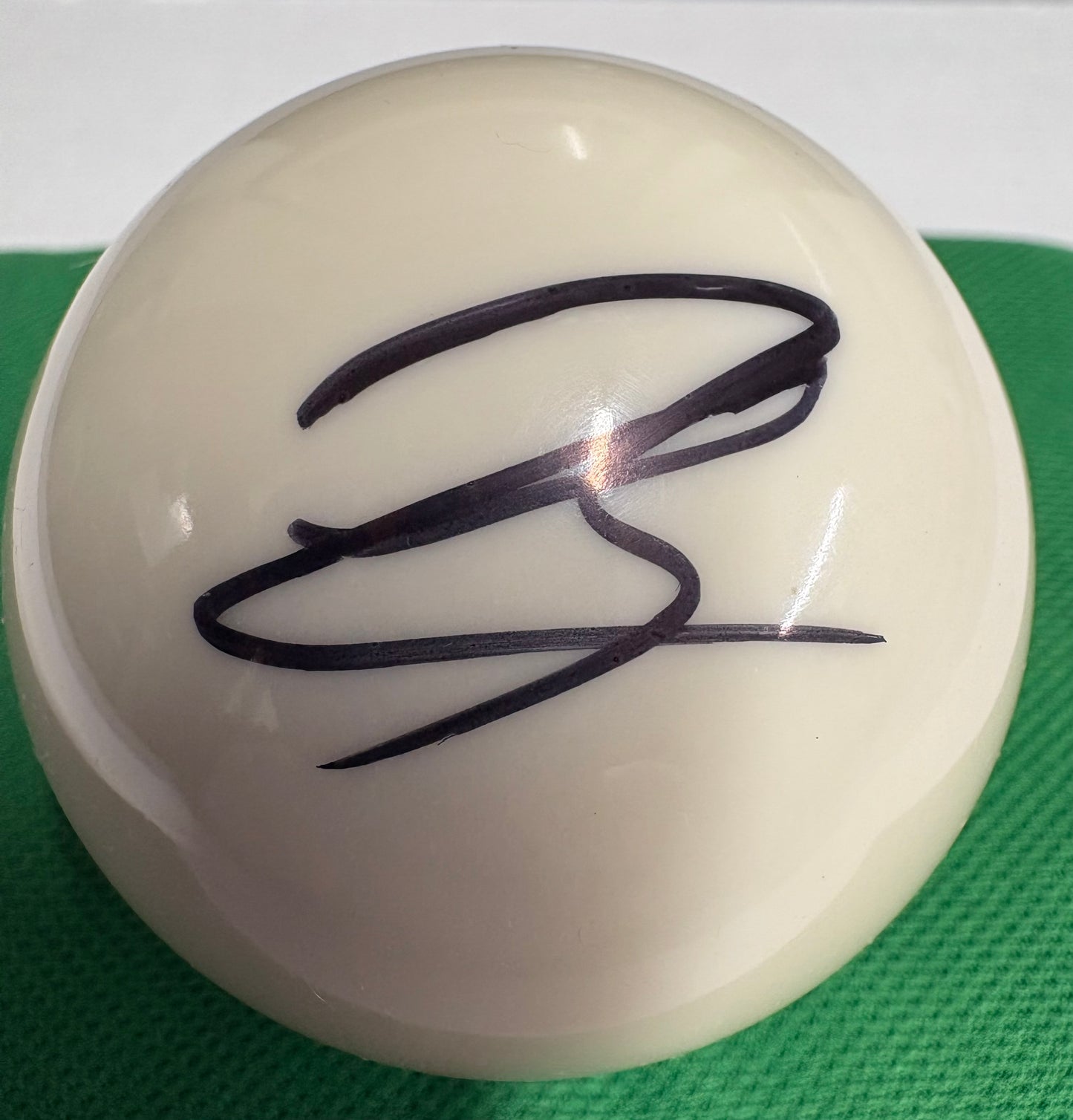 Luca Brecel Signed WHITE Snooker Ball + Dealer COA