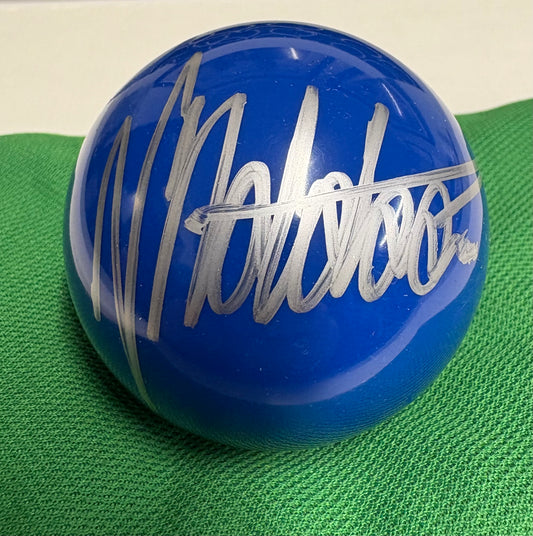 Neil Robertson Signed BLUE Snooker Ball + Dealer COA