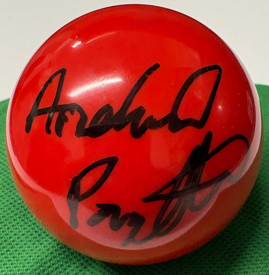 Andrew Pagett Signed Snooker Ball + Dealer COA