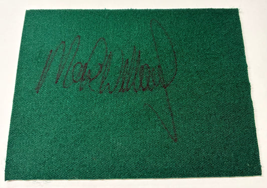 Mark Williams Signed Snooker Baize (8x6 inch approx) with COA