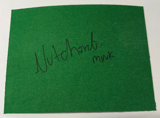 Mink Nutcharut Signed Snooker Baize (8x6 inch approx) with COA