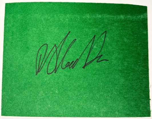 Anthony Hamilton Signed Snooker Baize (8x6 inch approx) with COA