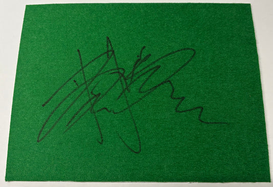 Cao Yupeng Signed Snooker Baize (8x6 inch approx) with COA